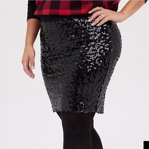 🆕✨BLACK SEQUIN STRETCH MINI SKIRT✨